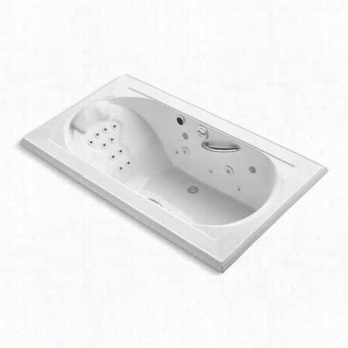 Kohler K-1418-v Memoirs 72"" X 42"" Drop-in Effervescence Whirlpool With Spa Massage Experience