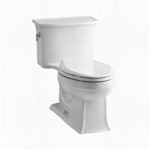 Kohler K-3639  Archer Vitreous China 1.28 Gpf Class Five Gravity Animate  Elongated One Piece Toilet With Soft Close Seat And Cover Without Supply Line