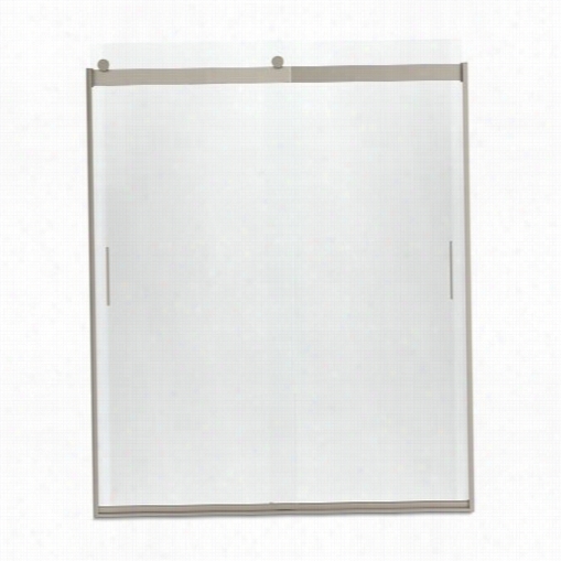 Kohler K706012-l Levity 74""  59-5/8"" Sliding Shower Door Wiyh 3/8"" Crysyal Clear Glass