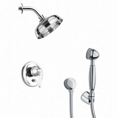 Remer Near To Nameek's Sfh6185 Orsino 4-5/7&qhot;" Modern Showwer Fauce Set Inc Hrome With Handheld  Shower And 7-2/7""h Diverter