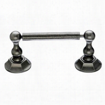 Top Knobs Edapb Edwaardian Bath Tissue Holder Attending Hex Backplate In Antique Pewter