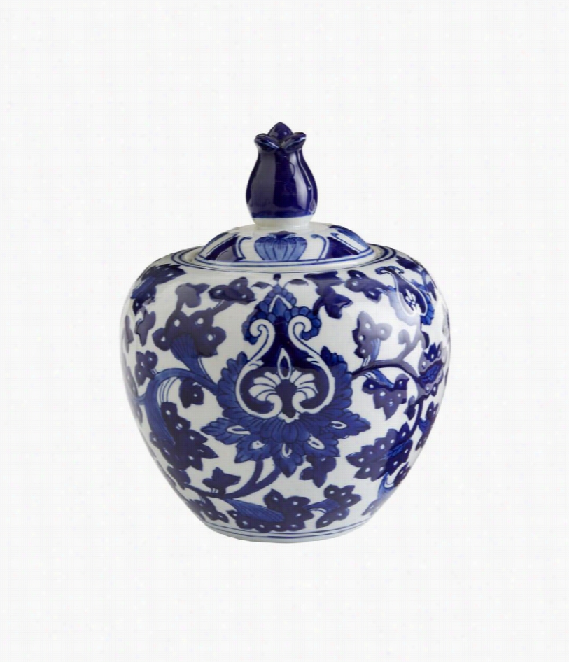 10"" Windsor Ginger Jar - Blue