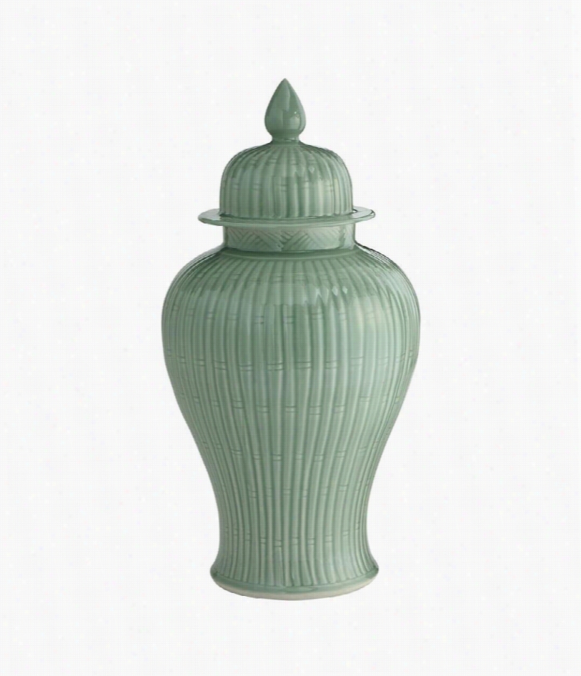 24"" Sakai Porcelain Giner Jar - Celadon