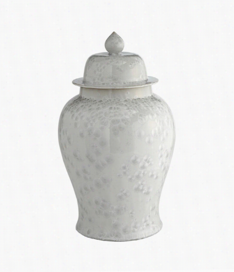 26 1/2"" Miramar Porcelain Ginger Jar - White