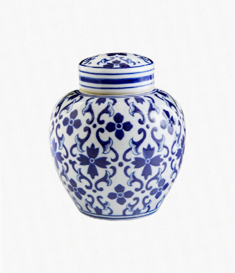 7 1/2"" Verona Ginger Jar -b Lue