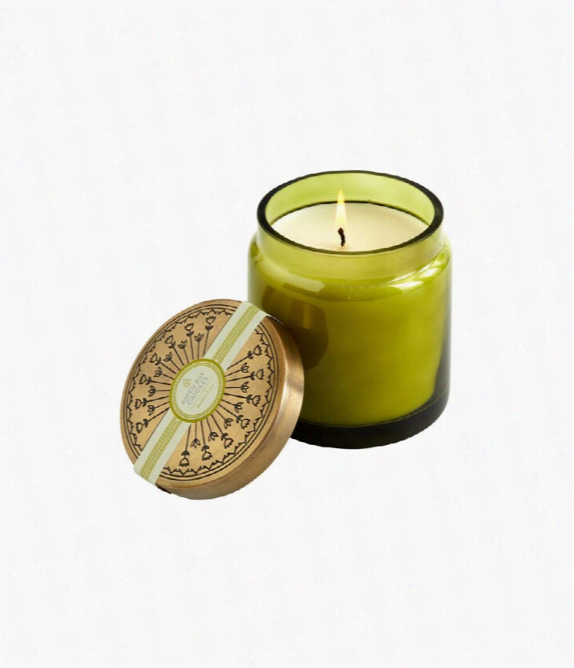 Bamboo Lotus Tinted Glass Jar Candle