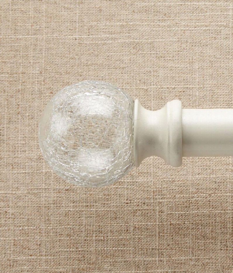 Becketcrackle Glass Finials - Cream