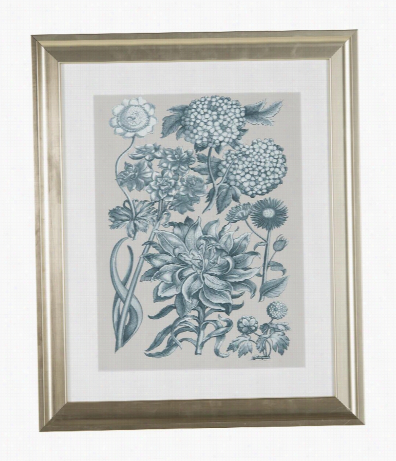 Briistol Floral I Framed Print - 20&qut;" W X 24"" H