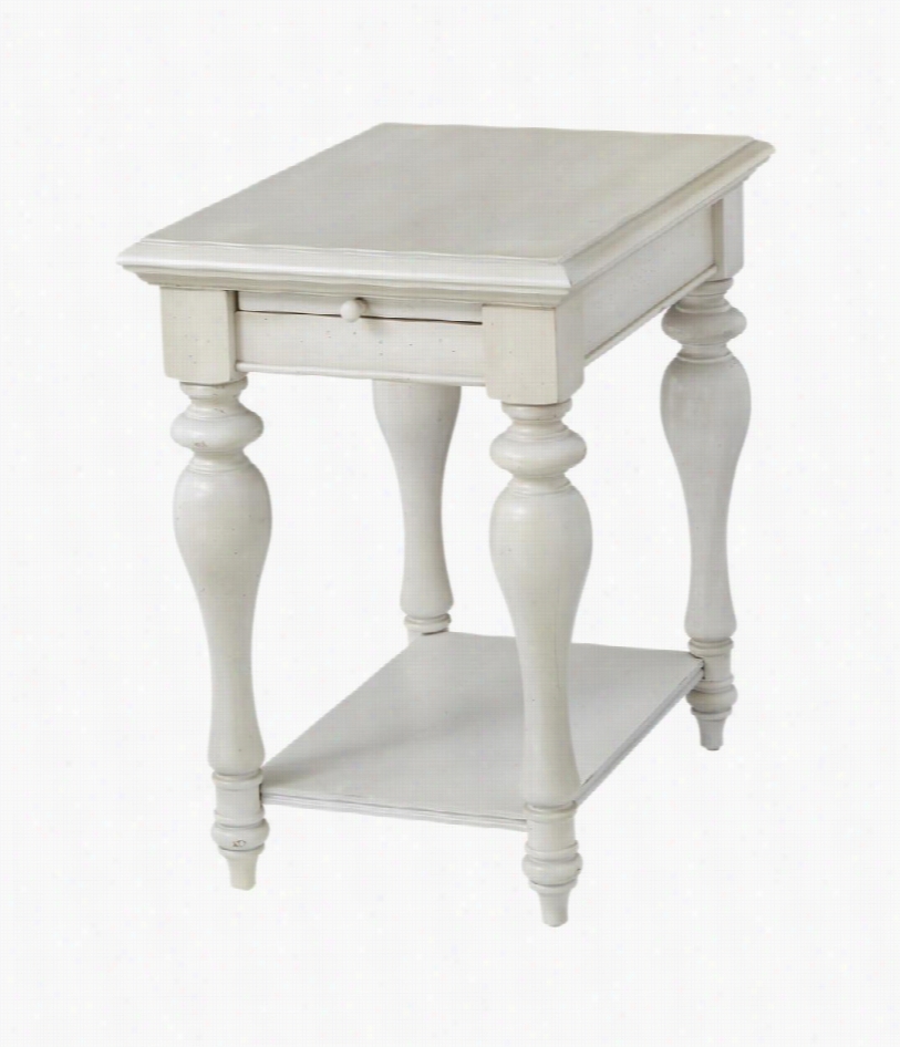 Charleston Chairside Table - Ivory