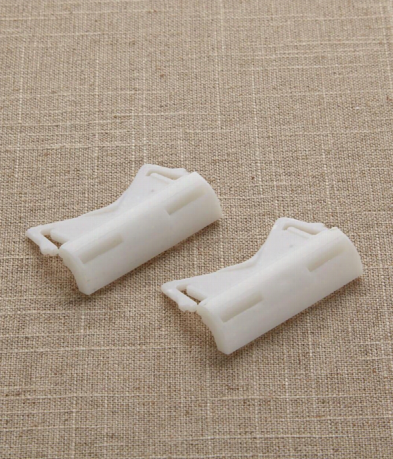 Flat Continental Rod End Caps - White