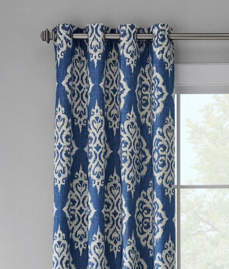 Hudson Grommet Curtain Pair - Seaside - 84"" L