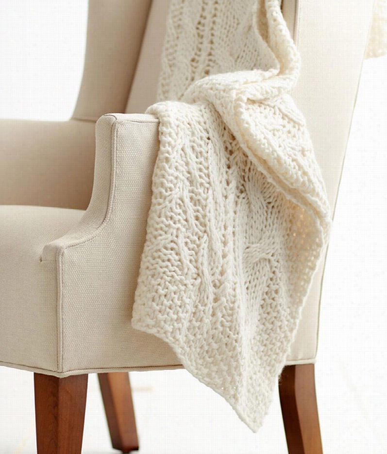 Motnauk Throw - Ivory - 50"" X 60