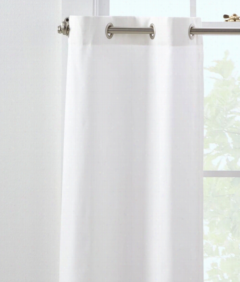 Sheridan Olid Duck Grommet Tier Curtains Pair - White - 30"" L