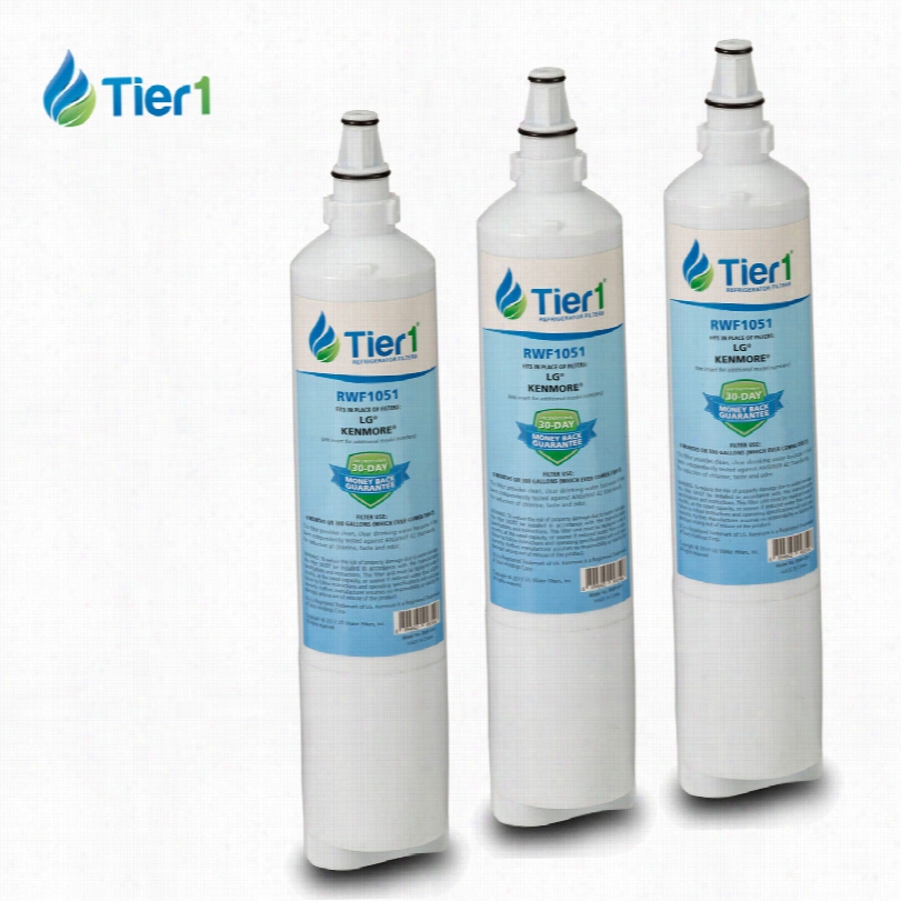 5231ja2006a / L60 0p Lg Comparable Refrigerator Water Filter Replacemeny By Tier1 (3 Pack)