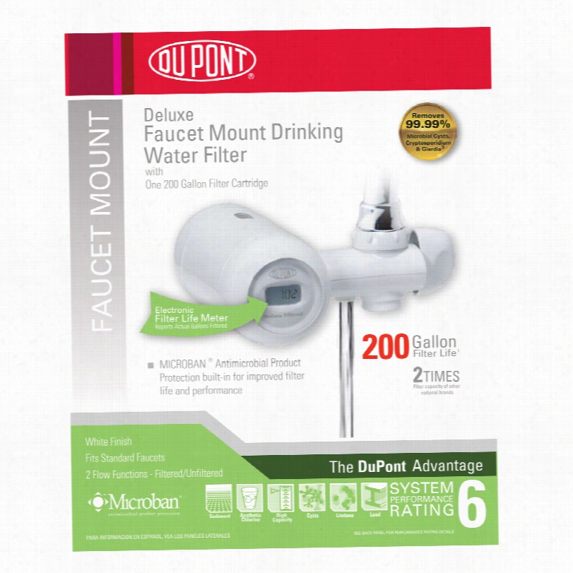 Dupont Wffm350w Deouxe Faucet Mount Drinking Water F1lter System