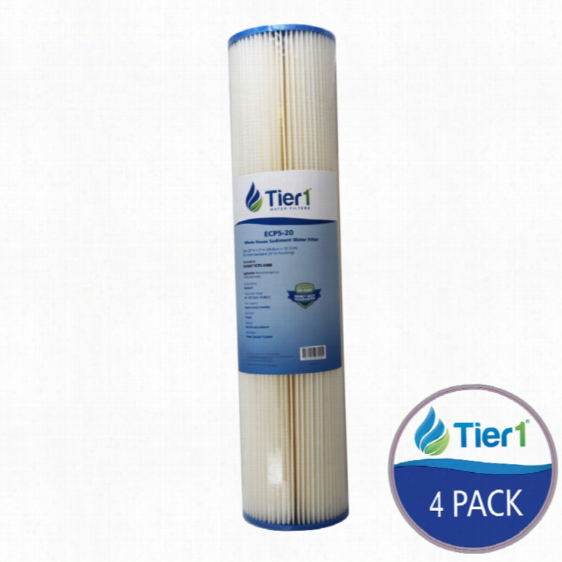 Ecp5-20 Pentek Comparable Whole House Sediment Water  Filter By Tier1 (4-pack))