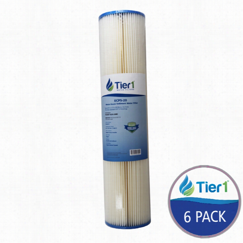 Ecp5-20 Pentek Comparable Whole House Sediment Water Filter By  T Ier1 (6-pack)