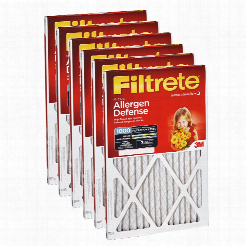 Filtrete 1000 Micrk Allergen Defense Filter - 20x36x1 (6-pack)