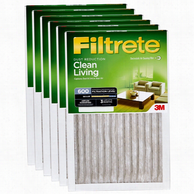 Filtrete 600 Dust Rsduction Clean Living F Ilter - 14x25x1 (-pack)