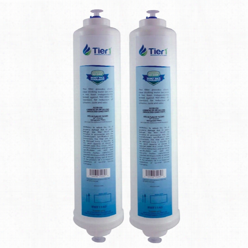 Gxrtdr Ge Inline Wate Filter Cartridge Relacement By Tier1 (2-pack)