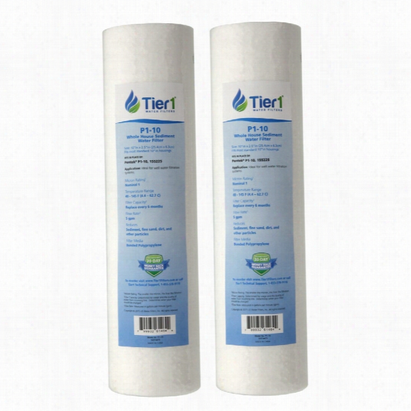 P1 Pentek Comparable Whole House Sediment Wa Ter Ffilter By Tier1 (2-pack)