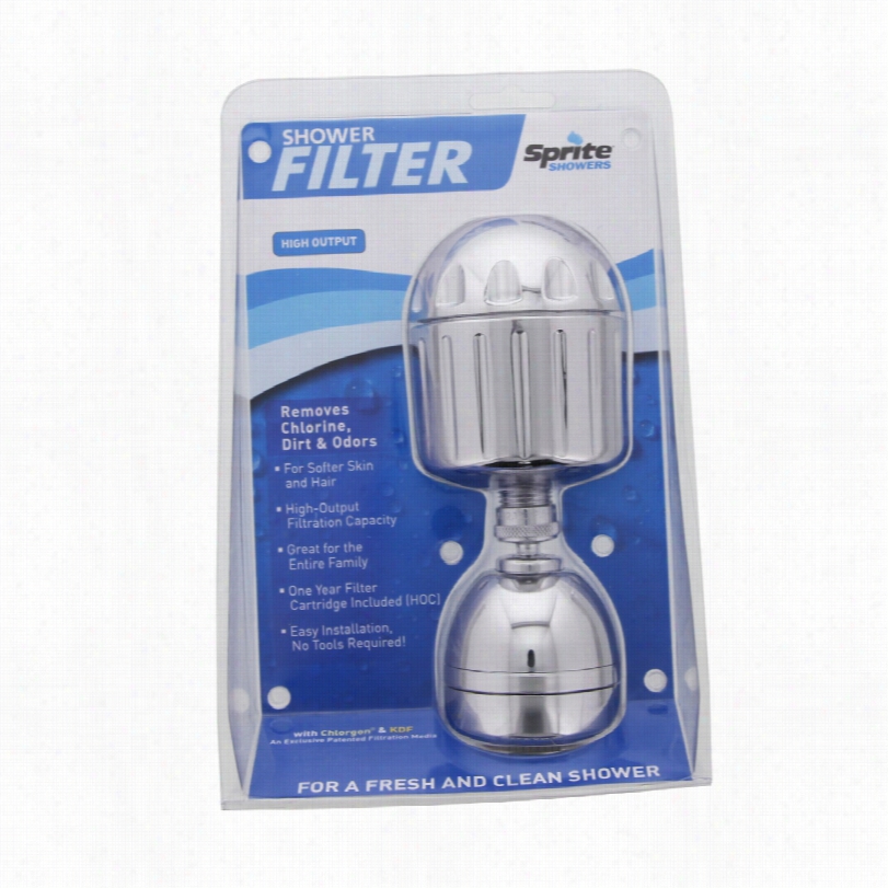 Sprite Oh2-cm-m High Output Universal 3 Setting Massage  Shower Filter (chrome)