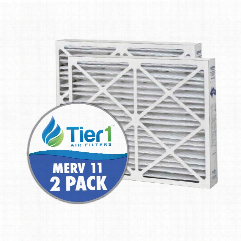 Tie1r Brand  Replacement For Aprilaire #201 - 20 X 25 X 6 - Merv 11 (2-pack)