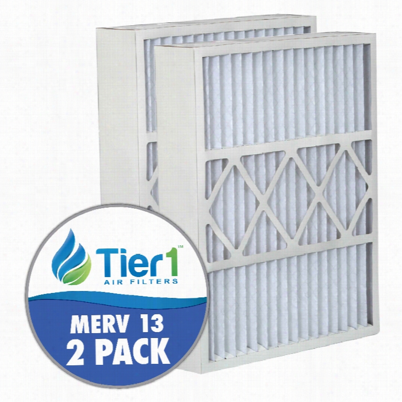 Tier1 Brand Replacement For Carrier Filcccar0016  -16 X 25 X 5 - Merv 13 (2-pack)
