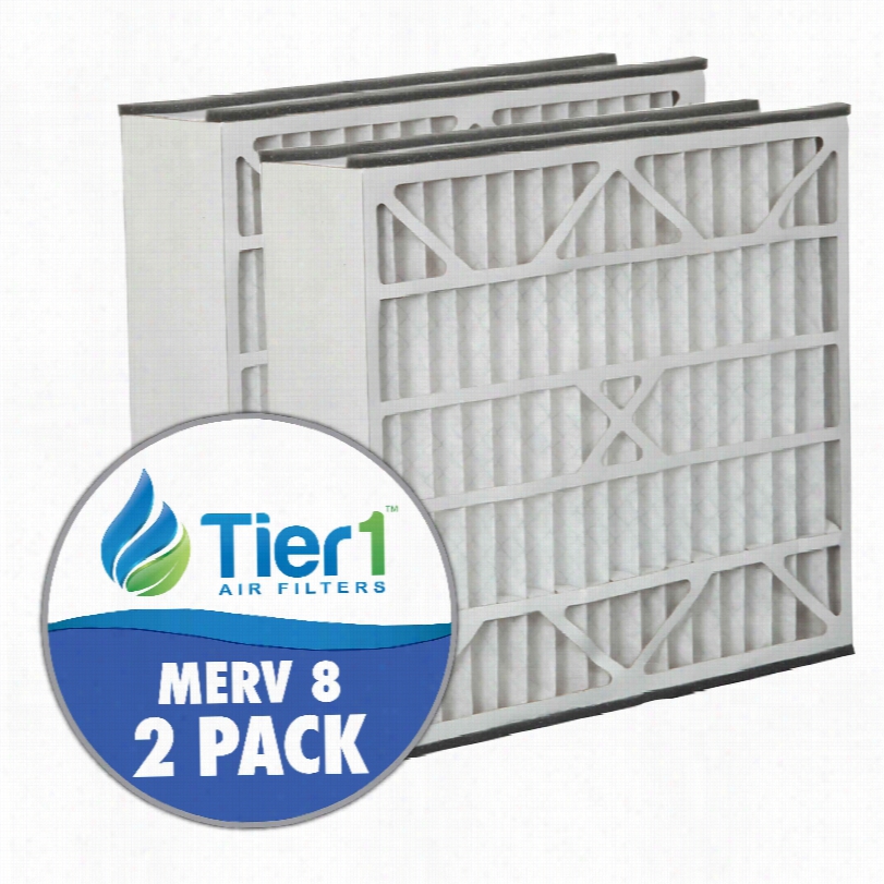Tier1 Brand Replacement For Duracraft - 20 X 25 X 5 - Merv 8 (2- Pack)
