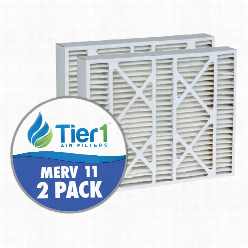 Tier1 Brand Repalcement Foor Lennox X0583 - 16 X 25 X 5 - Merv 11 (2-pack)