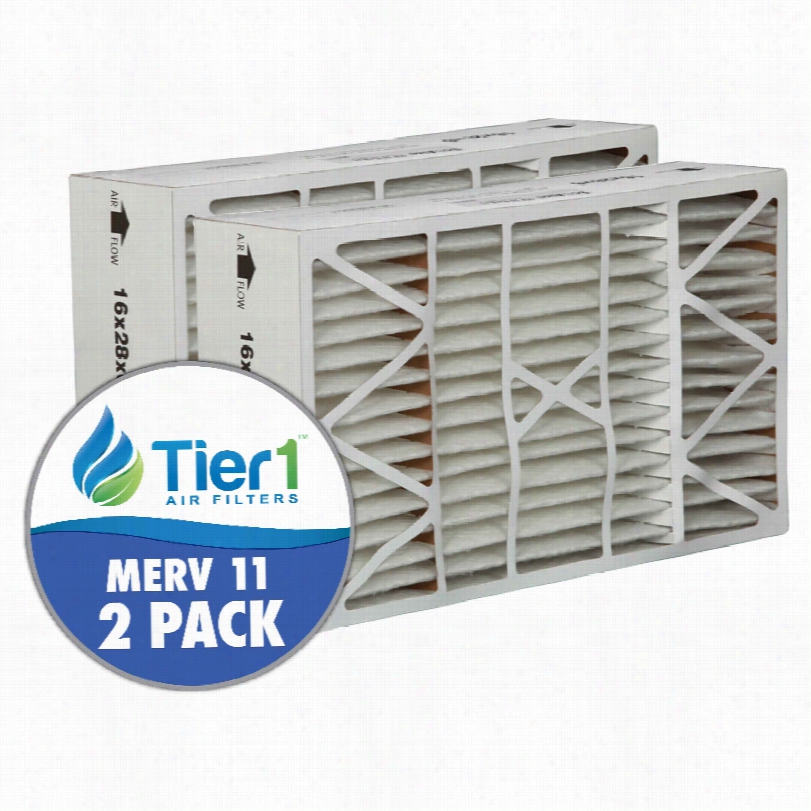 Tier1 Brand Replacemeen Tfof W Hite-rodgers Fr1400-401 - 16 X  28 X 6 - Merv 11 (2-pack)