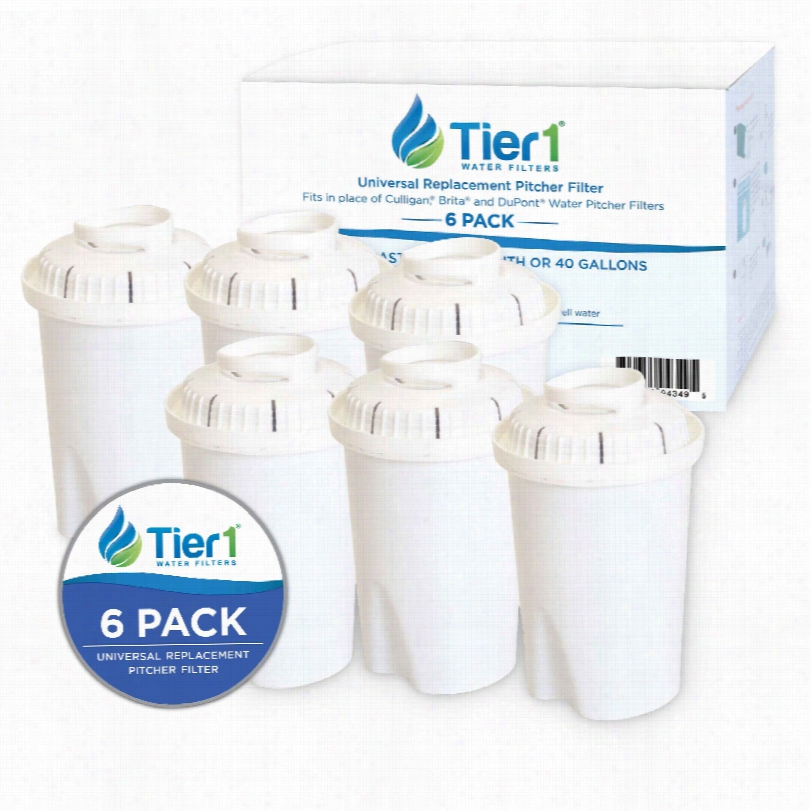 Tier Replacement Pitcher Filters (6-pack)