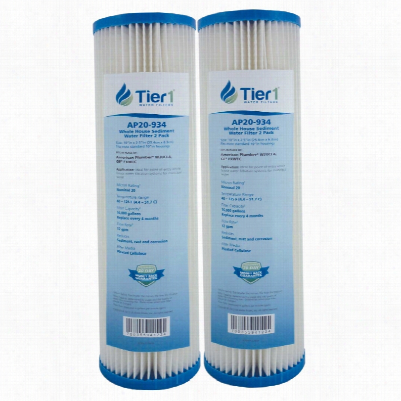 W2c0la Amedican Plumber Comparable Whoe H0use Water Filter By Tier1 (2-pack)