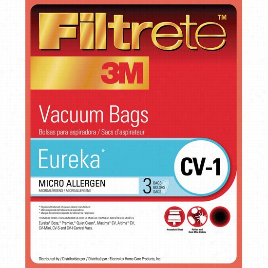 67708 3m Filtrete Eureka Cv-1 Vacuum Bags (3-pack)