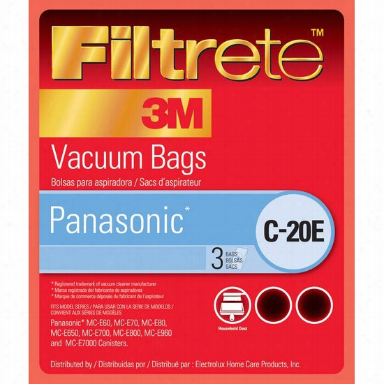 68702 3m Filtrete Panasonic C2-0e Vacuuum Bags (3-pack)