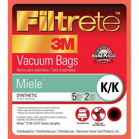 68706 3m Filtrete Miee K/k Vacuum Bags & Filters (5 Bags / 2 Filters)