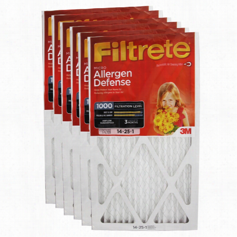 Filtrete 1000 Micro Allergen Defense Percolate - 14x25x1 (6-pack)