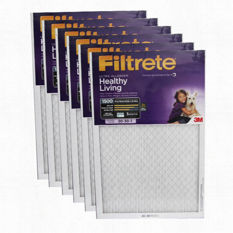 Filltrete 1500 Ultra Allergen Healthy Living Filter - 20x30x1 (6-pac)k