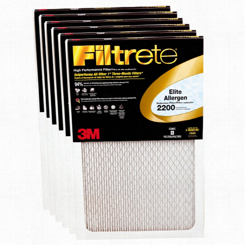 Filtrete 2200 Elite Allergen Healthy Living Fliter - 16x20x1 (6-pack)