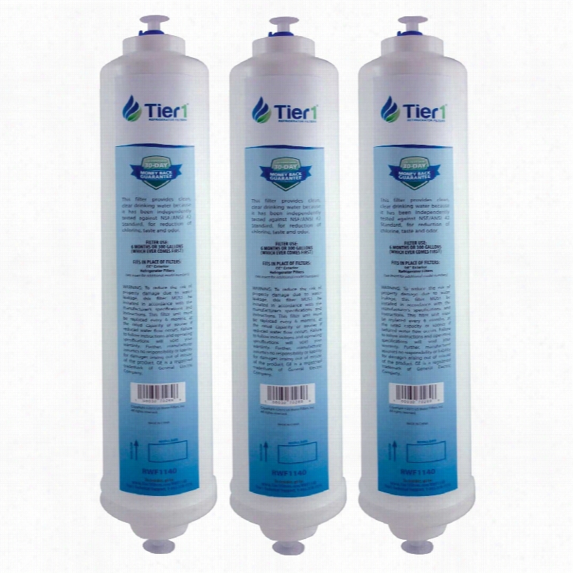 Gxrtdr Ge Inline Water Filter Cartridge Comaprable By Tier 1(3-pack)