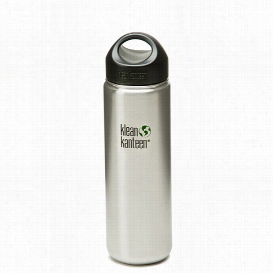 K27wssl Klean Kanteen 27-ounce Stainless Steel Wide Mouth Bottlewith Loop-cap