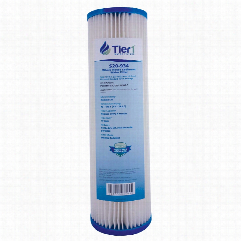 S1 Pentek Comparable Whole House Water Filter By Tier1