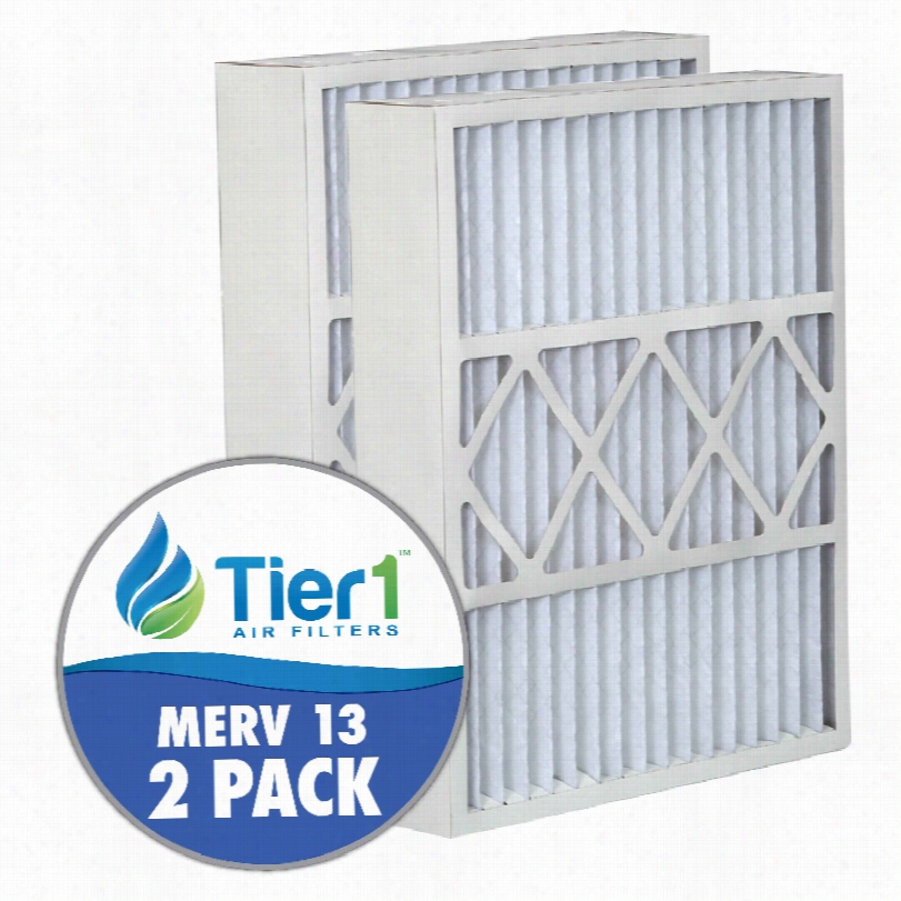 Tier1 Brand Re-establishment For Carrier Filcccar0020 - 20 X 25 X 5  - Merv 13 (2-pack)