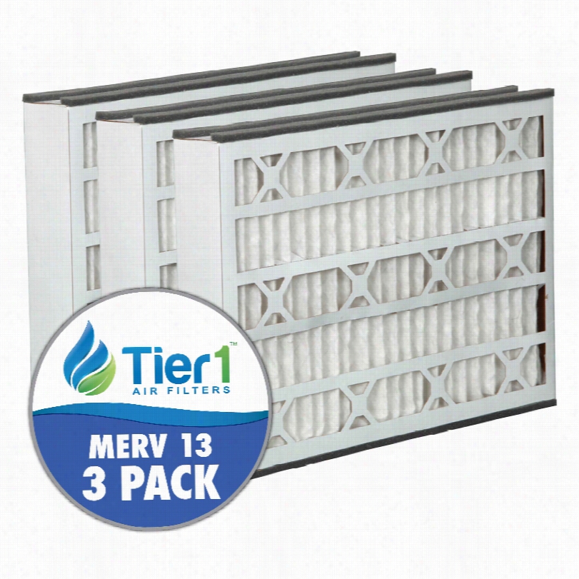 Tier1 Brand Replcement For Goodman - 16 X 25 X  3 - Merv 13 (3-pack)