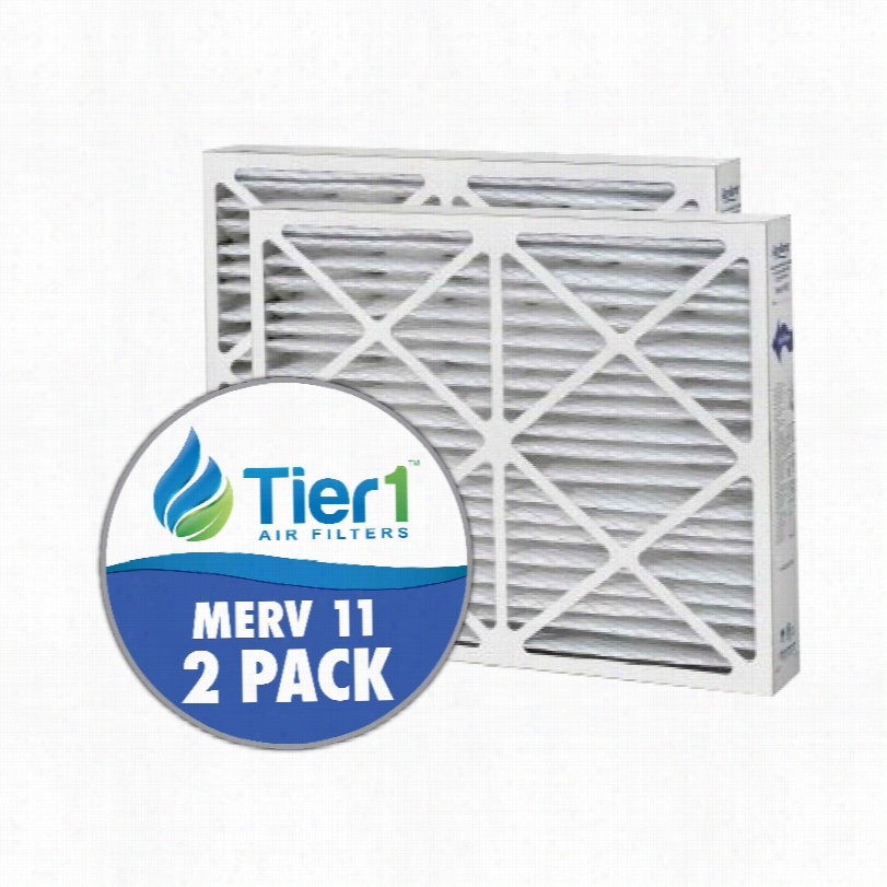 Tier1  Brand Re-establishment For Lennox X0445 - 20 X 25 X 6 - Merv 11 (2-pack)