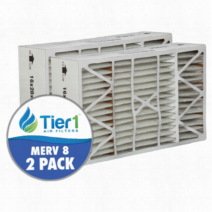 Tier1 Stigma Re-establishment For Lennox X5425 - 16 X 28 X 6 - Merv 8 (2-pack)