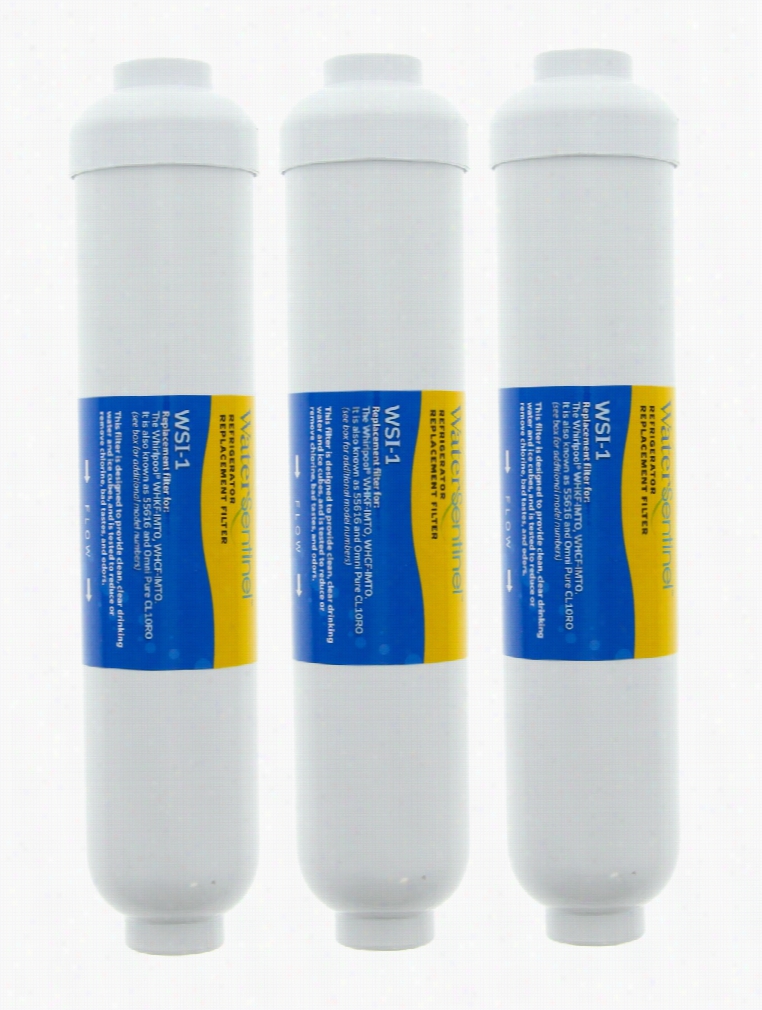 Wsi-1 Water Sentinel Refrigerator Water Filter (whkf-imcf Compaitble) (3-pack)