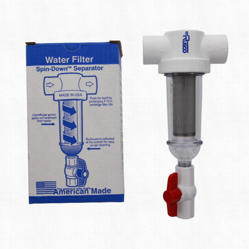 1-100ss-f Rusco Spin-down Water Filter System