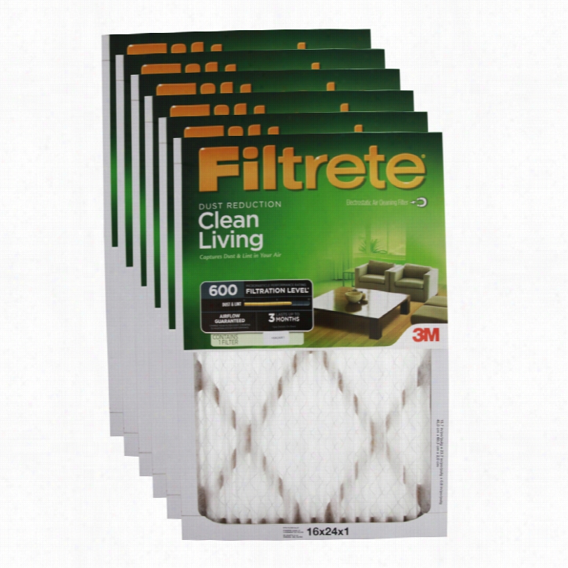 3m Fiiltrete 600 Ust & Pollen Air Filter (16x24x1)