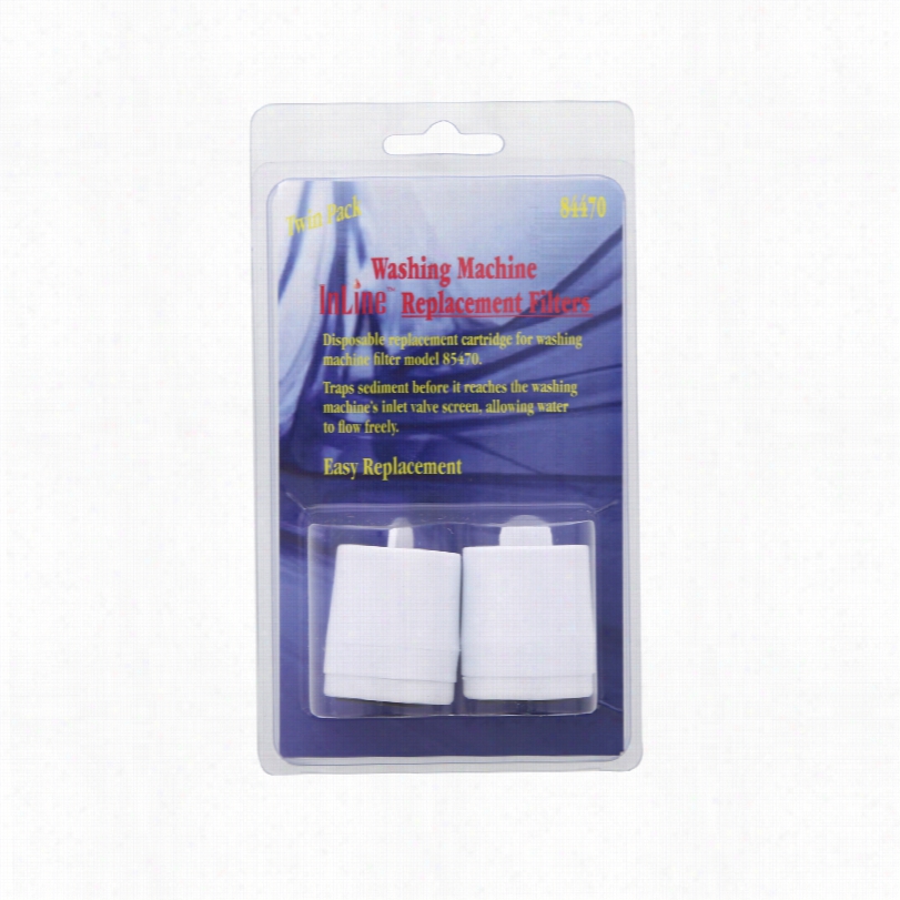 84470 Inline Water Filters Washing Machine Replacement Filter (2-pack)